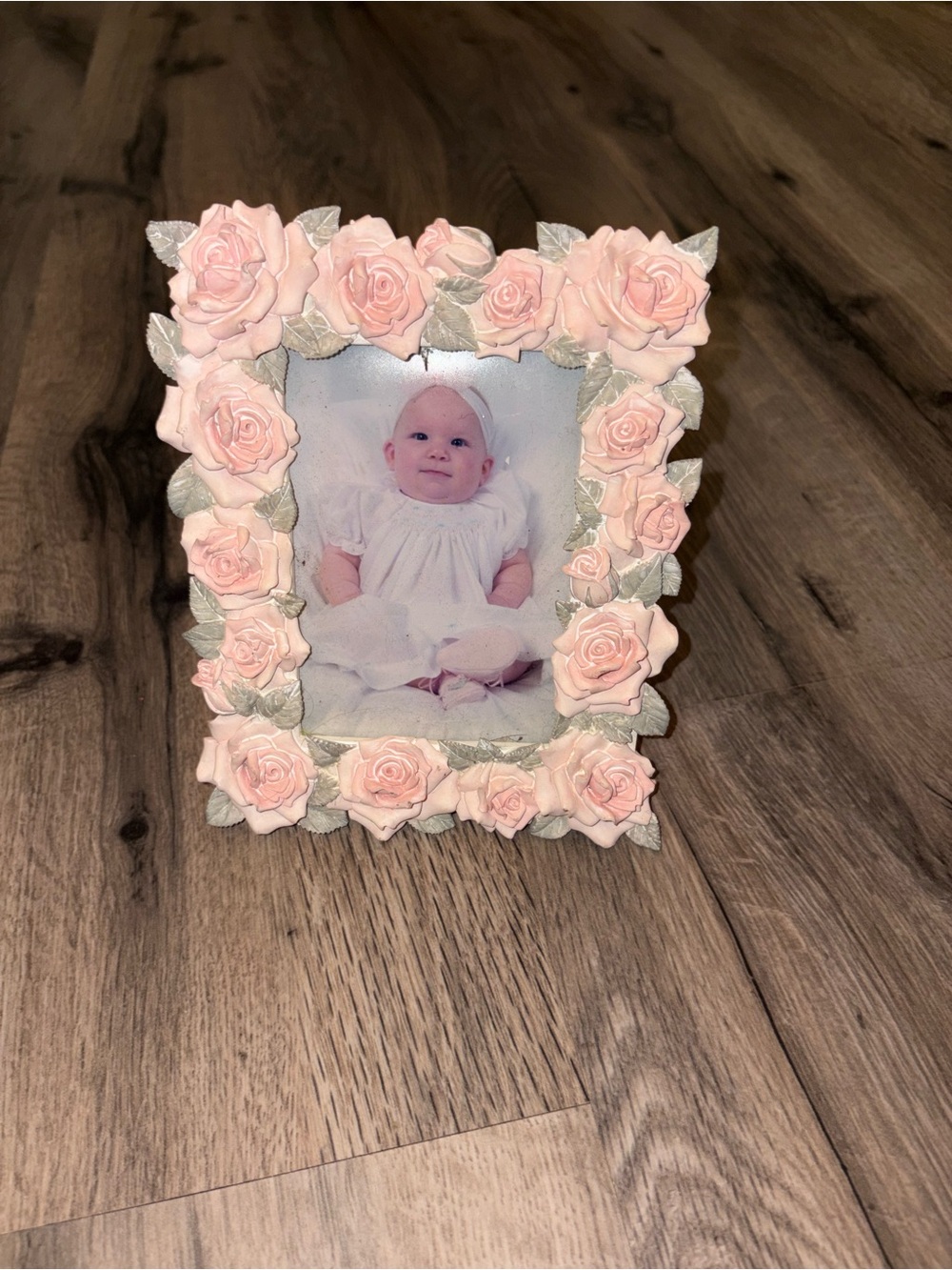 Floral Rose Photo Frame - Pink by